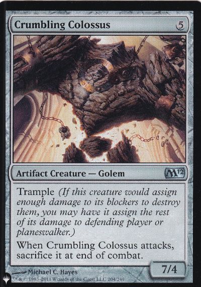 【ENG】《崩れゆく巨像/Crumbling Colossus》[PWシンボル付き再版]