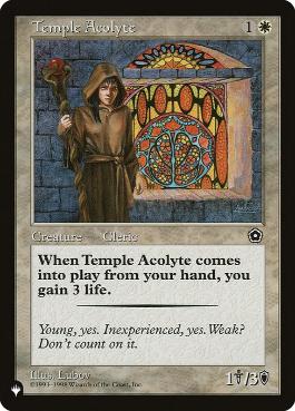 【ENG】《寺院の見習い僧/Temple Acolyte》[PWシンボル付き再版]