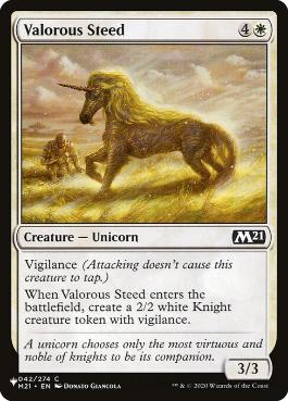 【ENG】《勇敢な駿馬/Valorous Steed》[PWシンボル付き再版]