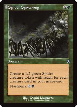【ENG】【Foil】■旧枠■《蜘蛛の発生/Spider Spawning》[INR]