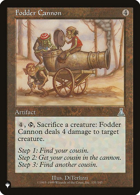 【ENG】《有象無象の大砲/Fodder Cannon》[PWシンボル付き再版]