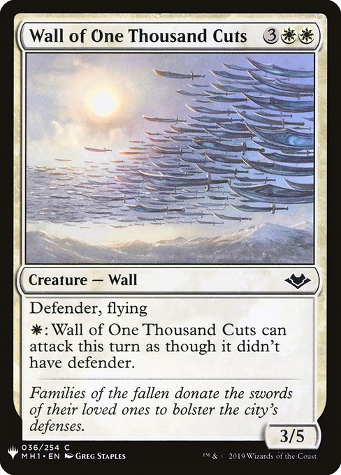 【ENG】《千本刀の壁/Wall of One Thousand Cuts》[PWシンボル付き再版]