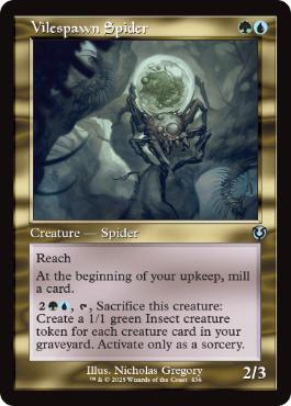 【ENG】【Foil】■旧枠■《堕落産みの蜘蛛/Vilespawn Spider》[INR]