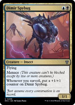 【ENG】《ディミーアの偵察虫/Dimir Spybug》[MKC]