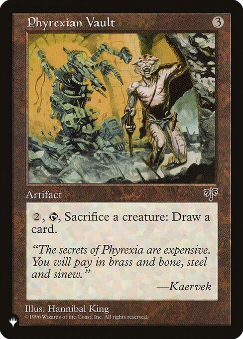 【ENG】《ファイレクシアの蔵/Phyrexian Vault》[PWシンボル付き再版]