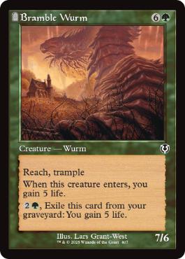 【ENG】【Foil】■旧枠■《棘茨のワーム/Bramble Wurm》[INR]