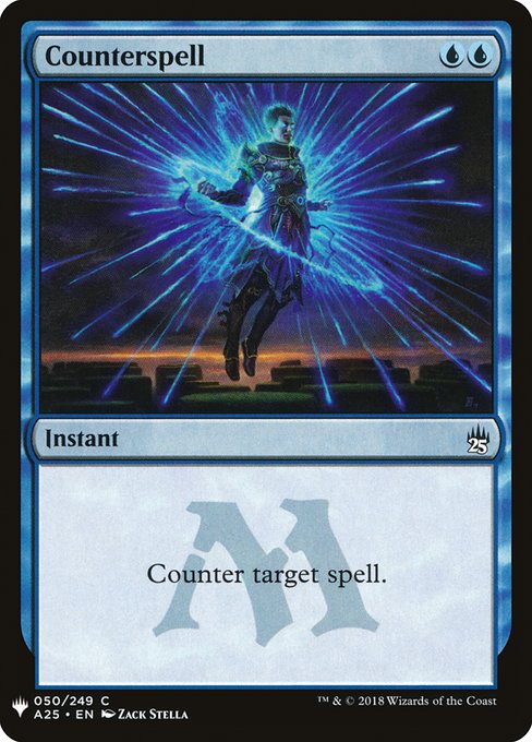 【ENG】《対抗呪文/Counterspell》(A25)[PWシンボル付き再版]