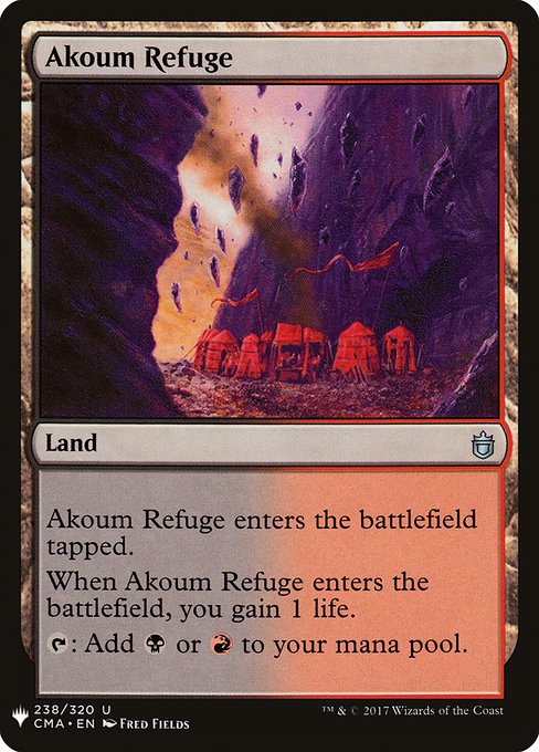 【ENG】《アクームの隠れ家/Akoum Refuge》[PWシンボル付き再版]