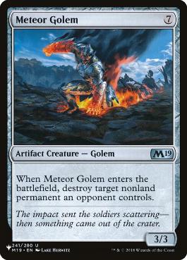 【ENG】《隕石ゴーレム/Meteor Golem》[PWシンボル付き再版]