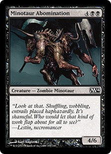 【ENG】【Foil】《ミノタウルスの嫌悪者/Minotaur Abomination》[M14]
