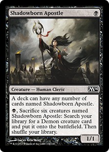 【ENG】【Foil】《影生まれの使徒/Shadowborn Apostle》[M14]