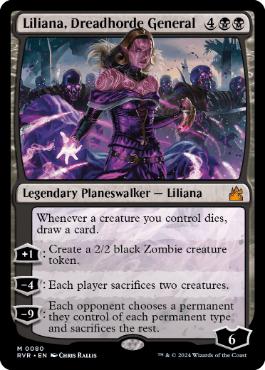 【ENG】【Foil】《戦慄衆の将軍、リリアナ/Liliana, Dreadhorde General》[RVR]