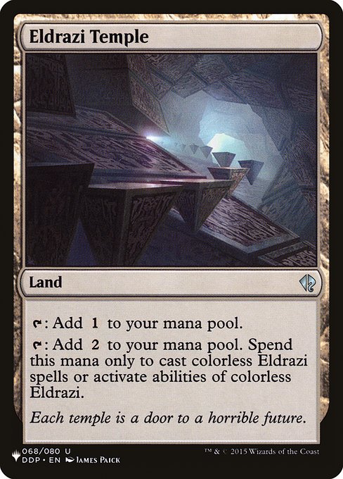 【ENG】《エルドラージの寺院/Eldrazi Temple》[PWシンボル付き再版]