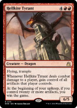 【ENG】《ヘルカイトの暴君/Hellkite Tyrant》[RVR]