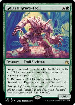 【ENG】《ゴルガリの墓トロール/Golgari Grave-Troll》[RVR]