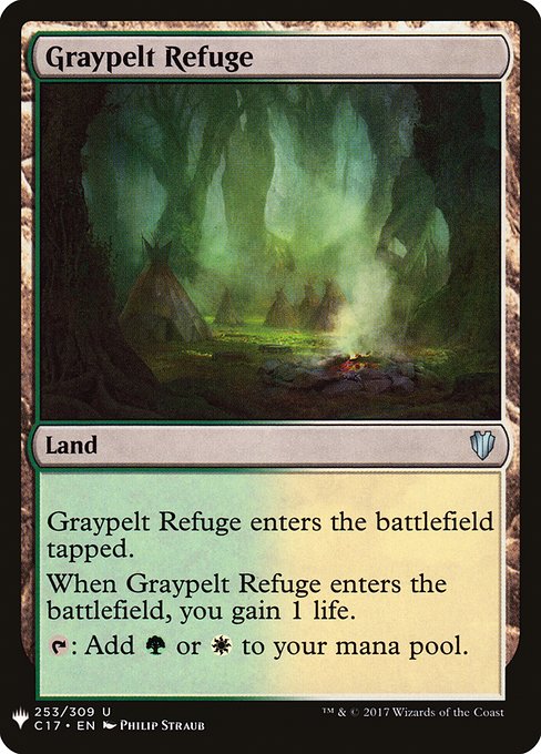 【ENG】《灰色革の隠れ家/Graypelt Refuge》[PWシンボル付き再版]