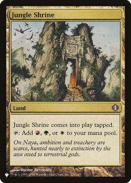【ENG】《ジャングルの祭殿/Jungle Shrine》(ALA)[PWシンボル付き再版]