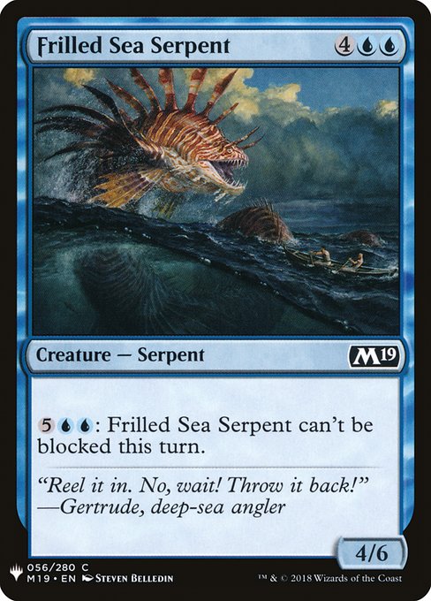 【ENG】《大襞海蛇/Frilled Sea Serpent》[PWシンボル付き再版]
