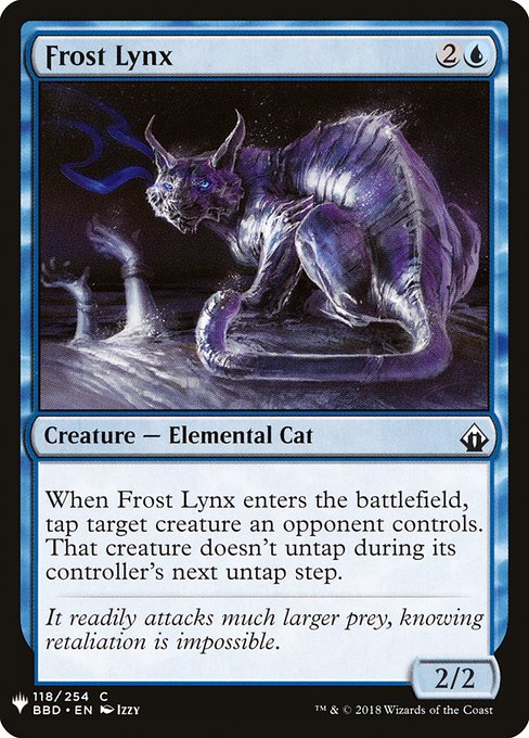 【ENG】《霜のオオヤマネコ/Frost Lynx》[PWシンボル付き再版]