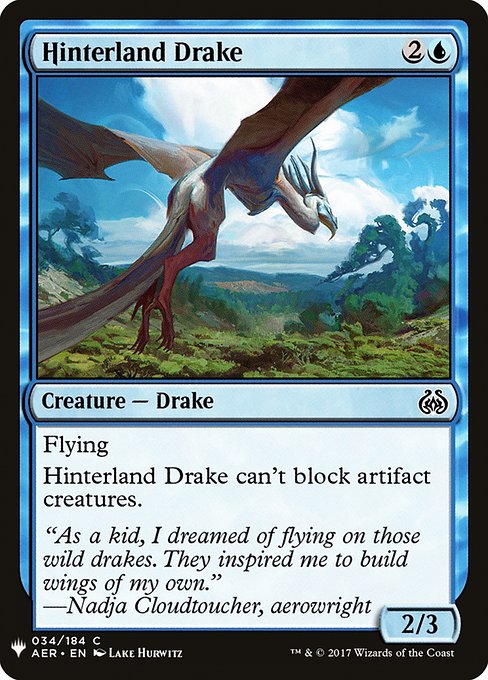 【ENG】《内陸のドレイク/Hinterland Drake》[PWシンボル付き再版]