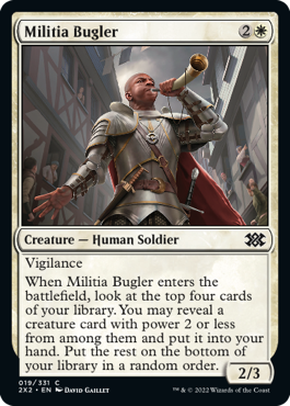 【ENG】【Foil】《民兵のラッパ手/Militia Bugler》[2X2]