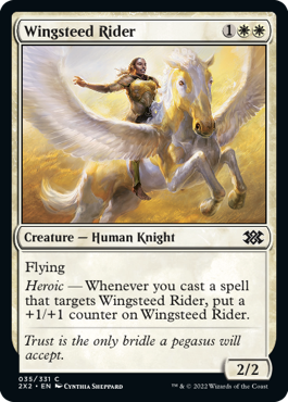【ENG】【Foil】《天馬の乗り手/Wingsteed Rider》[2X2]