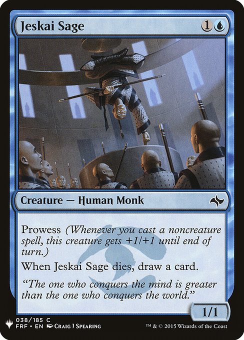 【ENG】《ジェスカイの賢者/Jeskai Sage》[PWシンボル付き再版]