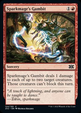 【ENG】【Foil】《火花魔道士の計略/Sparkmage's Gambit》[2X2]