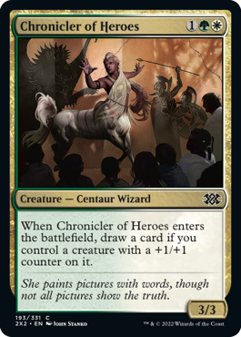 【ENG】【Foil】《英雄の記録者/Chronicler of Heroes》[2X2]
