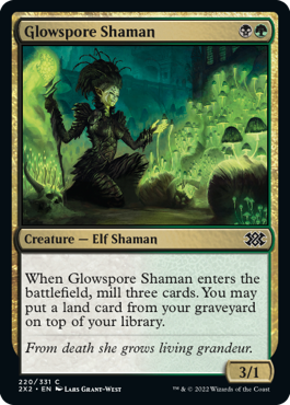 【ENG】【Foil】《光胞子のシャーマン/Glowspore Shaman》[2X2]