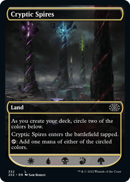【ENG】【Foil】《謎めいた尖塔群/Cryptic Spires》[2X2]