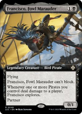 【ENG】■拡張アート■《鸚鵡の匪賊、フランシスコ/Francisco, Fowl Marauder》[LCC]