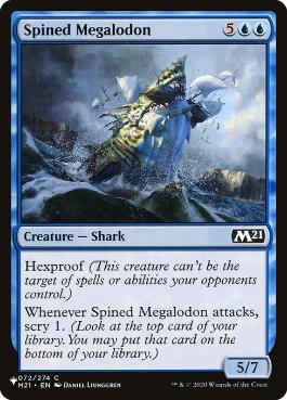 【ENG】《有刺メガロドン/Spined Megalodon》[PWシンボル付き再版]