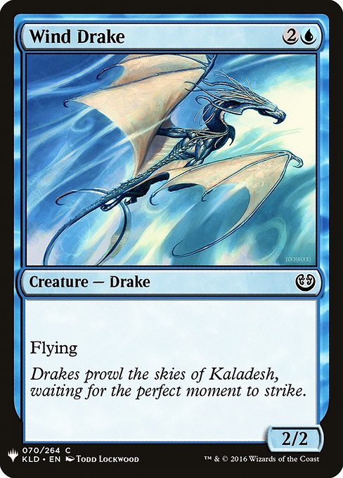 【ENG】《風のドレイク/Wind Drake》[PWシンボル付き再版]