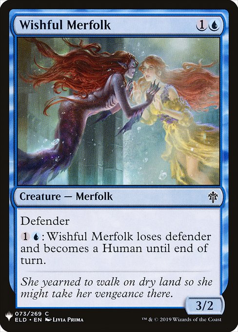 【ENG】《切望するマーフォーク/Wishful Merfolk》[PWシンボル付き再版]