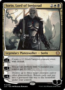 【ENG】《イニストラードの君主、ソリン/Sorin, Lord of Innistrad》[LCC]