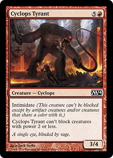 【ENG】【Foil】《サイクロプスの暴君/Cyclops Tyrant》[M14]