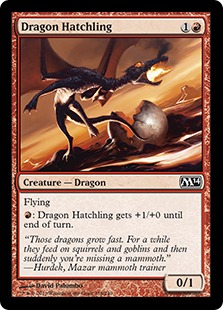 【ENG】【Foil】《ドラゴンの雛/Dragon Hatchling》[M14]