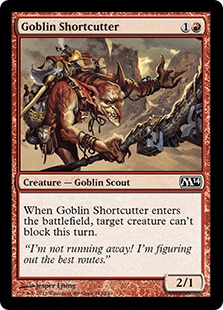 【ENG】【Foil】《ゴブリンの近道抜け/Goblin Shortcutter》[M14]