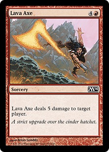 【ENG】【Foil】《溶岩の斧/Lava Axe》[M14]