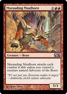 【ENG】【Foil】《無法の槌角/Marauding Maulhorn》[M14]