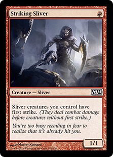 【ENG】【Foil】《先制スリヴァー/Striking Sliver》[M14]