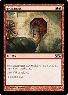 【JPN】【Foil】《野生の勘/Wild Guess》[M14]