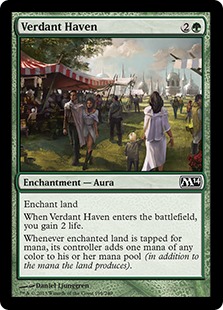 【ENG】【Foil】《新緑の安息所/Verdant Haven》[M14]