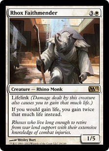 【ENG】【Foil】《ロウクスの信仰癒し人/Rhox Faithmender》[M13]