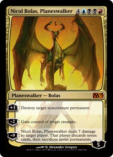 【ENG】《プレインズウォーカー、ニコル・ボーラス/Nicol Bolas, Planeswalker》[M13]