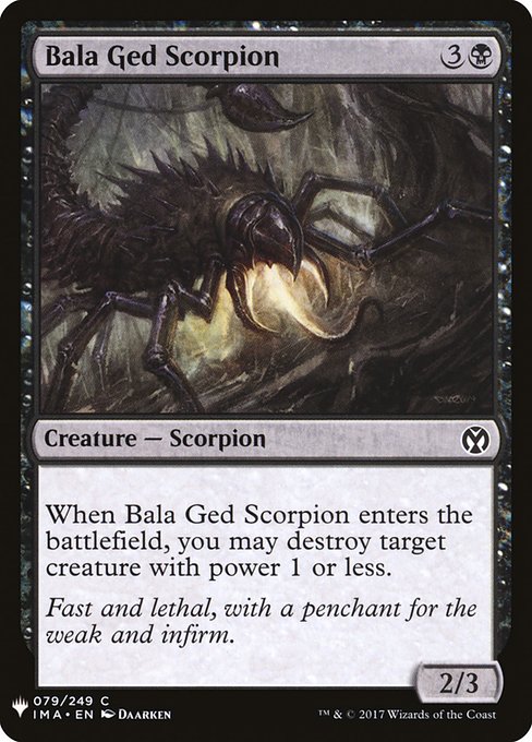 【ENG】《バーラ・ゲドの蠍/Bala Ged Scorpion》[PWシンボル付き再版]
