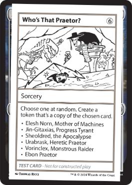 【ENG】■エンブレムなし■《Who's That Praetor?Play Test Card》[Mystery Booster Playtest Cards]
