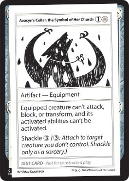 【ENG】■エンブレムなし■《Avacyn's Collar, the Symbol of Her ChurchPlay Test Card》[Mystery Booster Playtest Cards]
