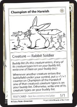 【ENG】■エンブレムなし■《Champion of the HareishPlay Test Card》[Mystery Booster Playtest Cards]